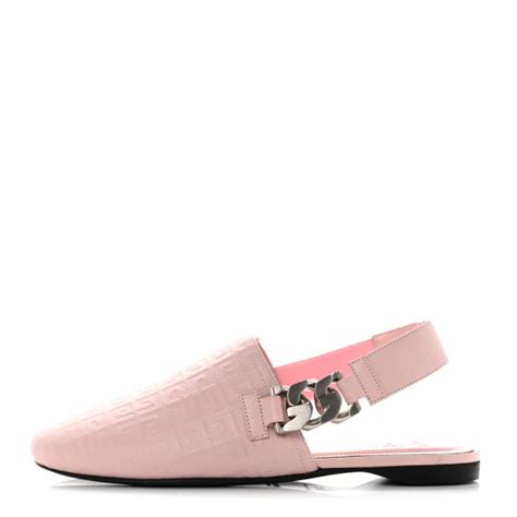 givenchy chain loafers street style|GIVENCHY Calfskin G Chain Slingback Mules 37.5 Pink.